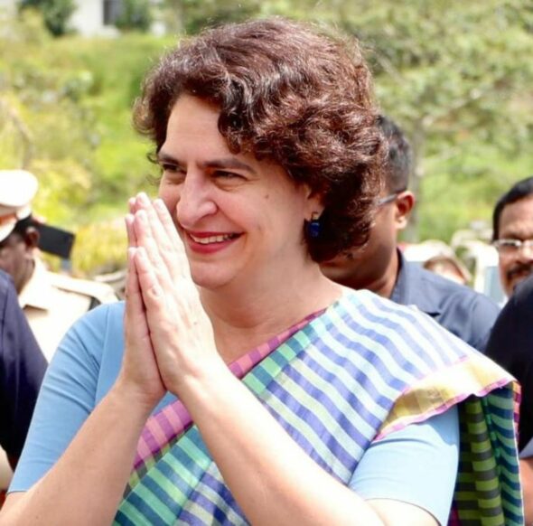 Congress leader Priyanka Gandhi Vadra